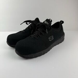 Sketchers Bulklin Balran Work Shoe Size 9.5 Womens Comp Toe Glitter